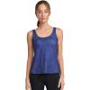 imageJockey Womens EVERACTIVE Tank with Builtin BraContinuous Blue Palm