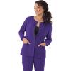 imageJockey Womens Scrubs Classic Round Neckline Snap Scrub JacketPurple