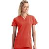 imageJockey Womens Womens VNeck Crossover Scrub TopHibiscus