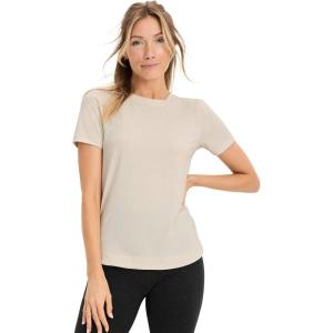 imageJockey Womens Activewear EVERACTIVE Short Sleeve Crew Neck TeeSandy Shimmer Heather
