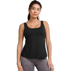 imageJockey Womens EVERACTIVE Tank with Builtin BraBlack
