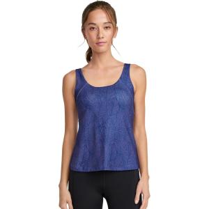 imageJockey Womens EVERACTIVE Tank with Builtin BraContinuous Blue Palm