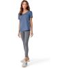 imageJockey Womens Activewear EVERACTIVE VNeck TeeDusk Blue Heather