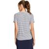 imageJockey Womens Activewear EVERACTIVE VNeck TeeNavy Jess Stripe