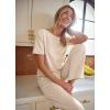 imageJockey Womens Soft Touch Luxe Short Sleeve TeeOatmeal Heather