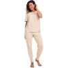 imageJockey Womens Soft Touch Luxe Short Sleeve TeeOatmeal Heather