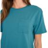 imageJockey Womens Soft Touch Luxe Short Sleeve TeeTeal Slate