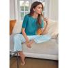 imageJockey Womens Soft Touch Luxe Short Sleeve TeeTeal Slate