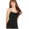 imageJockey Womens Shapewear Skimmies Ultralight Smoothing Lace CamiBlack