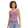 imageJockey Womens Undershirt Supersoft CamiSilver Plum