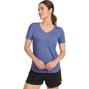 imageJockey Womens Activewear EVERACTIVE VNeck TeeContinuous Blue Palm