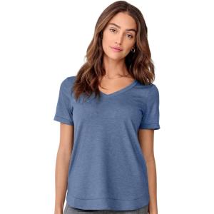 imageJockey Womens Activewear EVERACTIVE VNeck TeeDusk Blue Heather