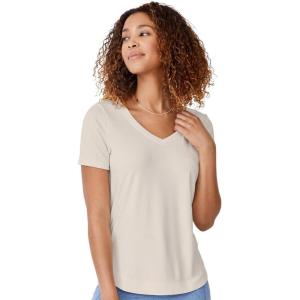 imageJockey Womens Activewear EVERACTIVE VNeck TeeSandy Shimmer Heather