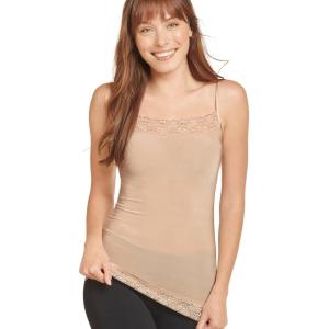 imageJockey Womens Shapewear Skimmies Ultralight Smoothing Lace CamiLight