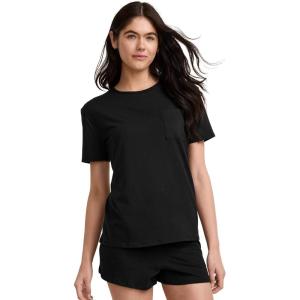 imageJockey Womens Soft Touch Luxe Short Sleeve TeeBlack