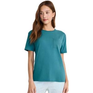 imageJockey Womens Soft Touch Luxe Short Sleeve TeeTeal Slate