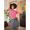 imageJockey Womens Activewear Organic Cotton Stretch Short Sleeve TeeFruit Punch