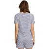 imageJockey Womens Activewear Organic Cotton Stretch Short Sleeve TeeNavy Jess Stripe