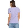 imageJockey Womens Activewear Organic Cotton Stretch Short Sleeve TeeViolet Veil