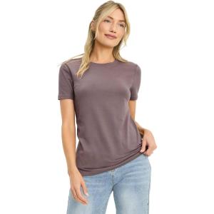 imageJockey Womens Activewear Organic Cotton Stretch Short Sleeve TeeTwilight Sands