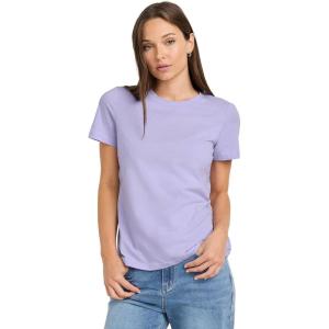 imageJockey Womens Activewear Organic Cotton Stretch Short Sleeve TeeViolet Veil