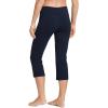 imageJockey Womens Activewear Cotton Stretch Flare CapriThunder Blue