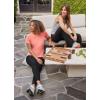 imageJockey Womens Activewear Cotton Stretch Slim Yoga Flare PantBlack