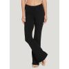 imageJockey Womens Activewear Cotton Stretch Slim Yoga Flare PantBlack