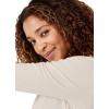 imageJockey Womens Activewear EVERACTIVE Long Sleeve Crew Neck TeeSandy Shimmer Heather
