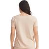 imageJockey Womens Loungewear Soft Touch Luxe Swing TeeOatmeal Heather