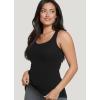 imageJockey Womens Performance 100 Cotton Rib TankBlack