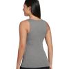 imageJockey Womens Performance 100 Cotton Rib TankCharcoal Heather