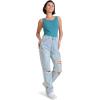imageJockey Womens Performance 100 Cotton Rib TankTeal Slate