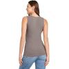 imageJockey Womens Performance 100 Cotton Rib TankTwilight Sands Heather