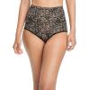 imageJockey Womens Shapewear Skimmies 360 Tummy Smoothing Brief  3 PackBlackAlmondElaborate Neutral Lace