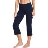 imageJockey Womens Activewear Cotton Stretch Flare CapriThunder Blue