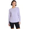 imageJockey Womens Activewear EVERACTIVE Long Sleeve Crew Neck TeeViolet Veil