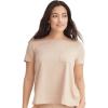 imageJockey Womens Loungewear Soft Touch Luxe Swing TeeOatmeal Heather