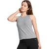 imageJockey Womens Organic Cotton Stretch Racerback TankGrey Heather