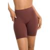 imageJockey Womens Shapewear Skimmies Seamfree Ultralight Smoothing NoChafe SlipshortTuscan Brown