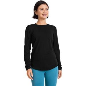 imageJockey Womens Activewear EVERACTIVE Long Sleeve Crew Neck TeeBlack