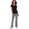 imageJockey Womens Activewear Cotton Stretch Bootleg PantCharcoal Grey Heather