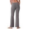 imageJockey Womens Activewear Cotton Stretch Bootleg PantCharcoal Grey Heather