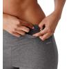 imageJockey Womens Activewear Cotton Stretch Bootleg PantCharcoal Grey Heather