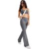imageJockey Womens Activewear EVERACTIVE High Rise Flare LeggingBattleship Grey Heather