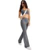 imageJockey Womens Activewear EVERACTIVE High Rise Flare LeggingBattleship Grey Heather