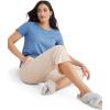 imageJockey Womens Loungewear Soft Touch Luxe Crop PantOatmeal Heather