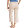 imageJockey Womens Loungewear Soft Touch Luxe Crop PantOatmeal Heather
