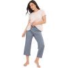 imageJockey Womens Loungewear Soft Touch Luxe Crop PantSplatter Dot