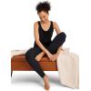 imageJockey Womens Loungewear Soft Touch Luxe Foldover JoggerBlack